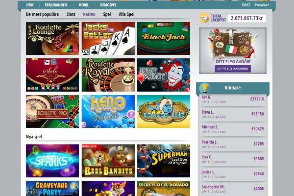 karamba casino online slots screenshot